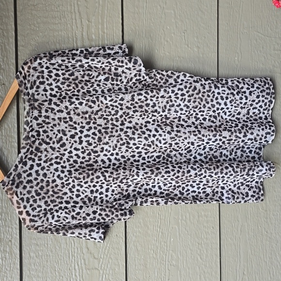 Torrid Leopard Sheer Mesh Crew Tee - Picture 9 of 10